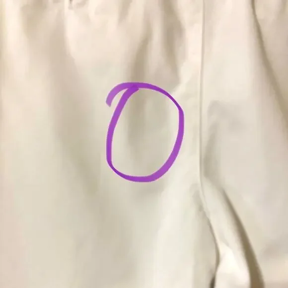 Lilly Pulitzer Womens white Cropped Pants size 10 - Picture 3 of 5